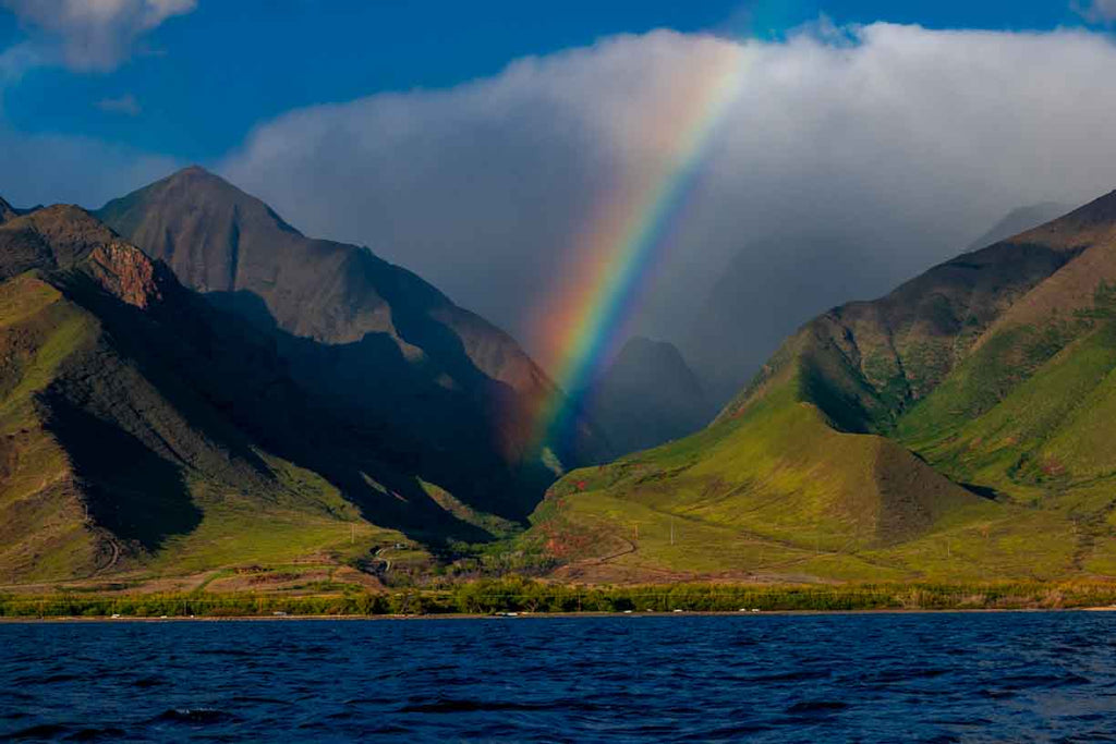 Rainbow over the West Maui Mountains