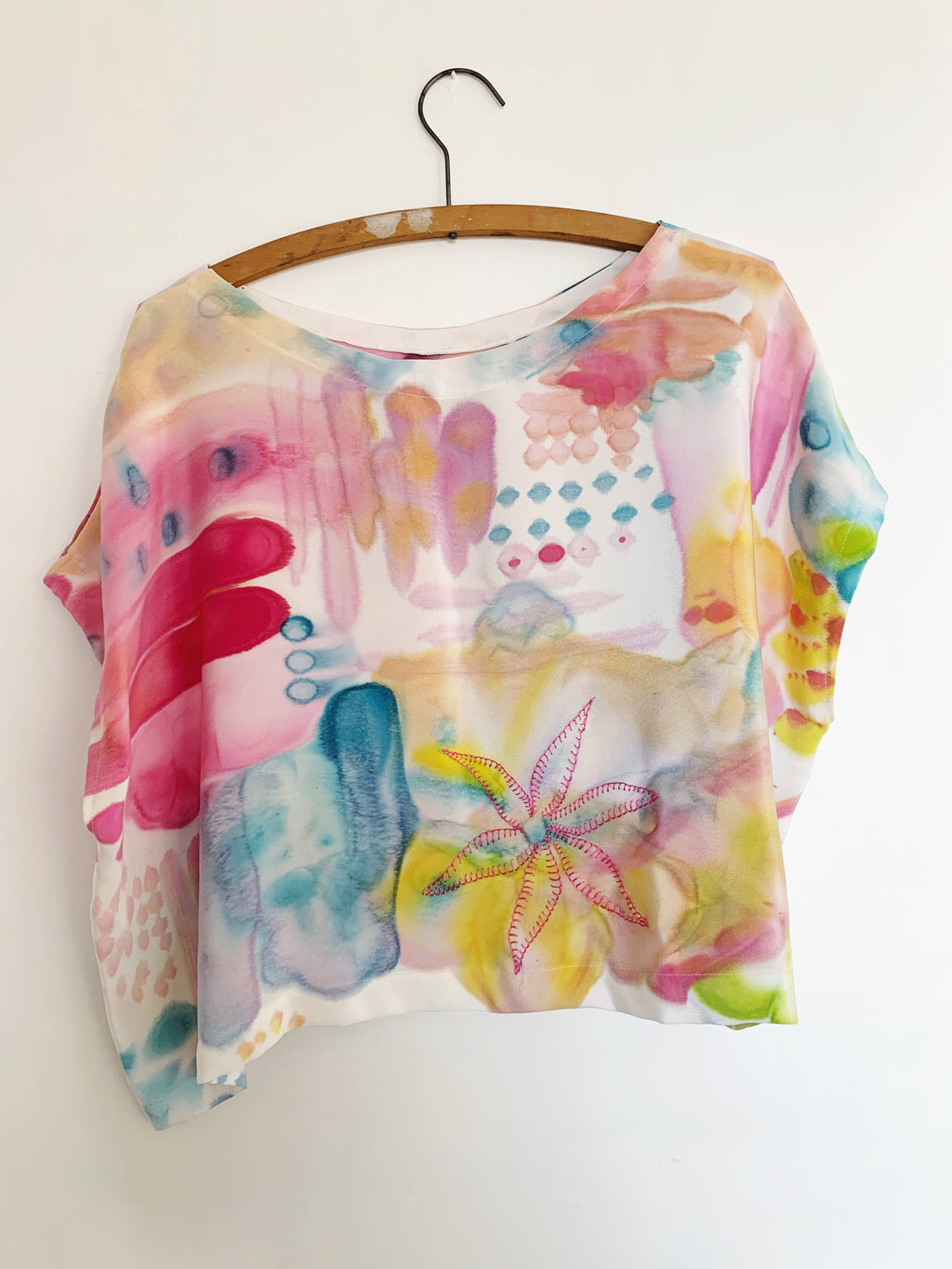 Hand Painted Boxy Top