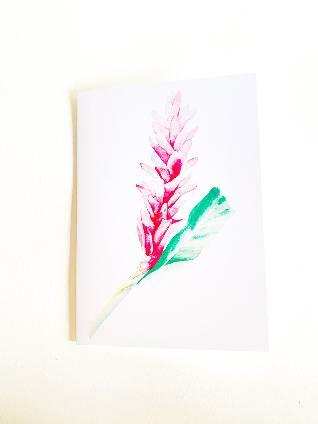 Pink Ginger Notecard