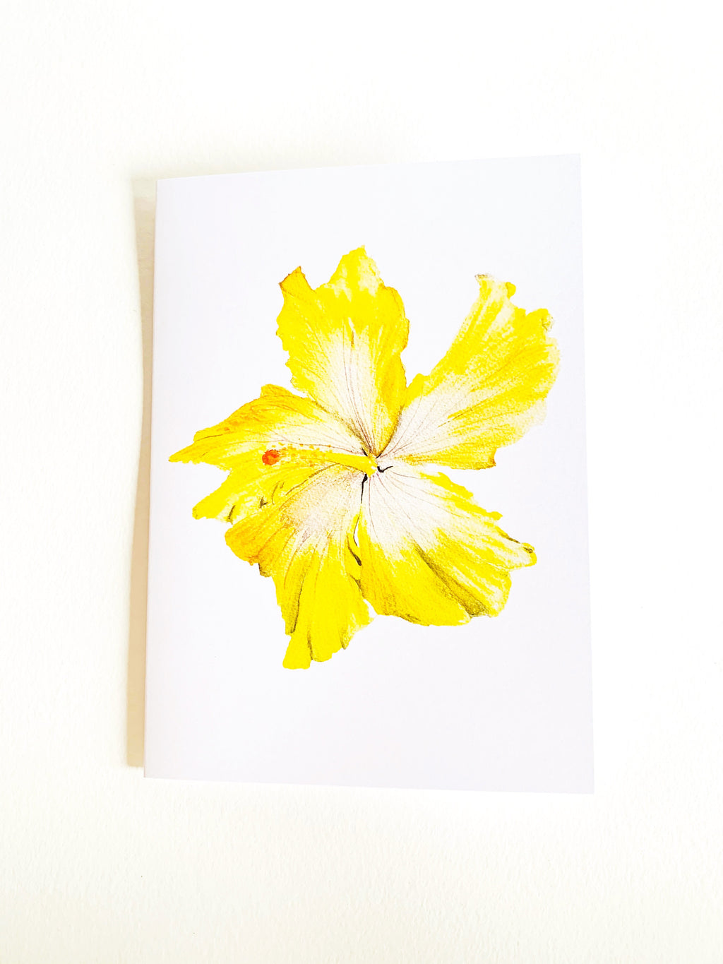 Yellow Hibiscus Notecard
