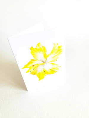 Yellow Hibiscus Notecard