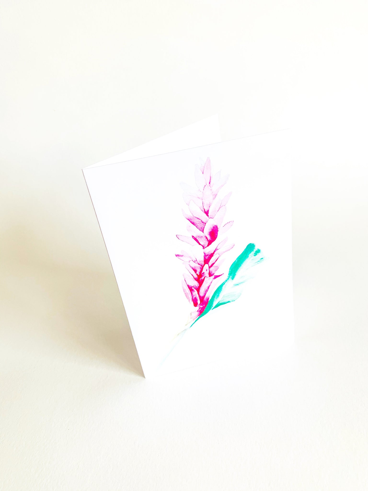 Pink Ginger Notecard