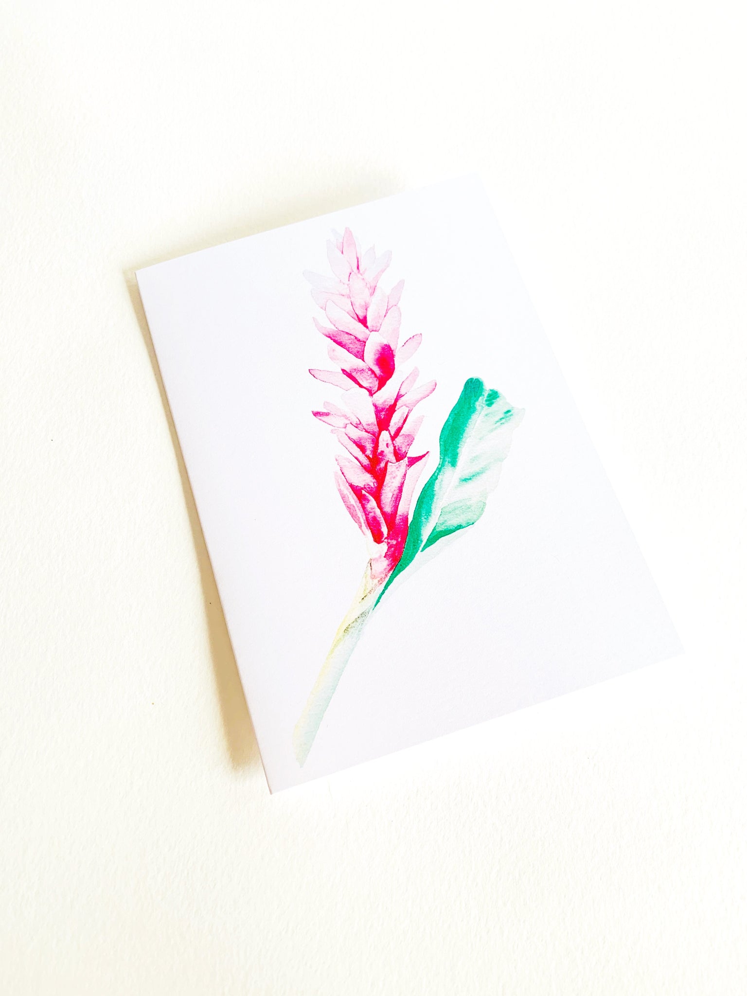 Pink Ginger Notecard