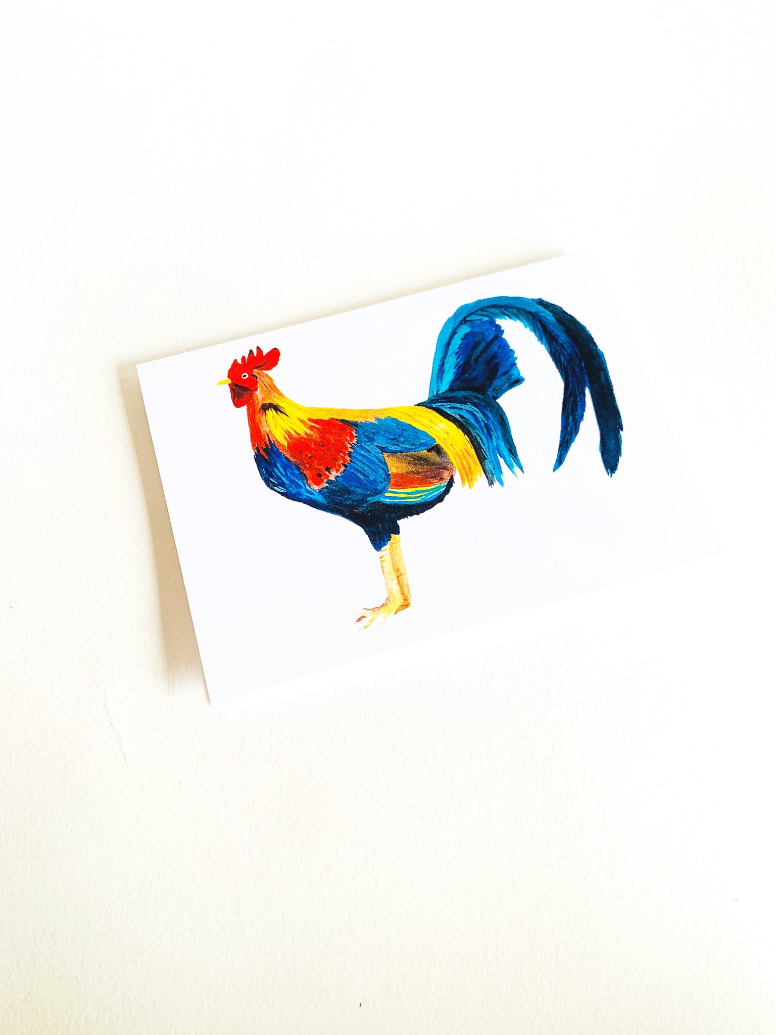 Rooster Notecard