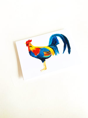 Rooster Notecard