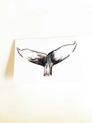 Whale Tail Notecard