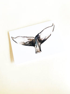 Whale Tail Notecard