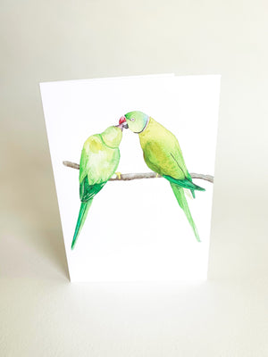 Ring Neck Parakeet Notecard