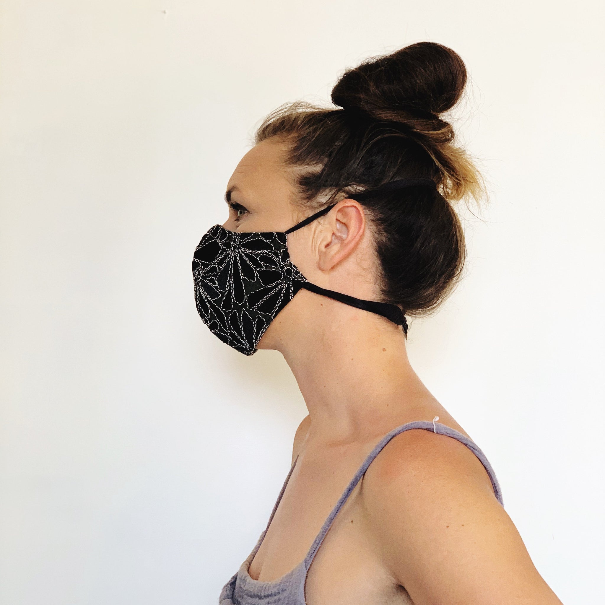 Fancy Face Mask- black lace