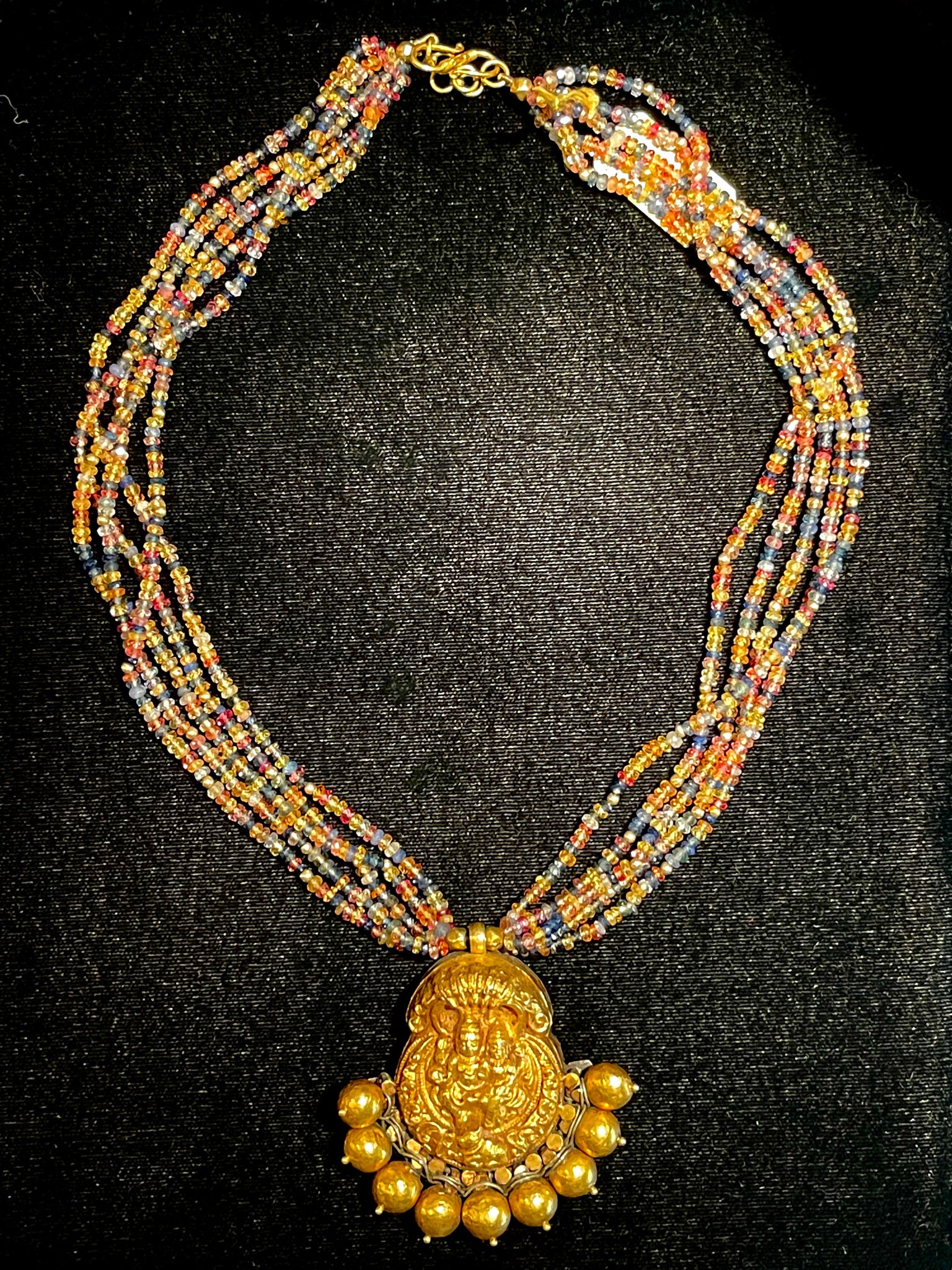 Antique 20k Gold Saphire Necklace