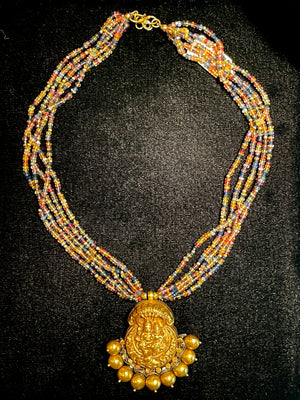 Antique 20k Gold Saphire Necklace