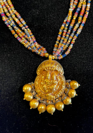 Antique 20k Gold Saphire Necklace