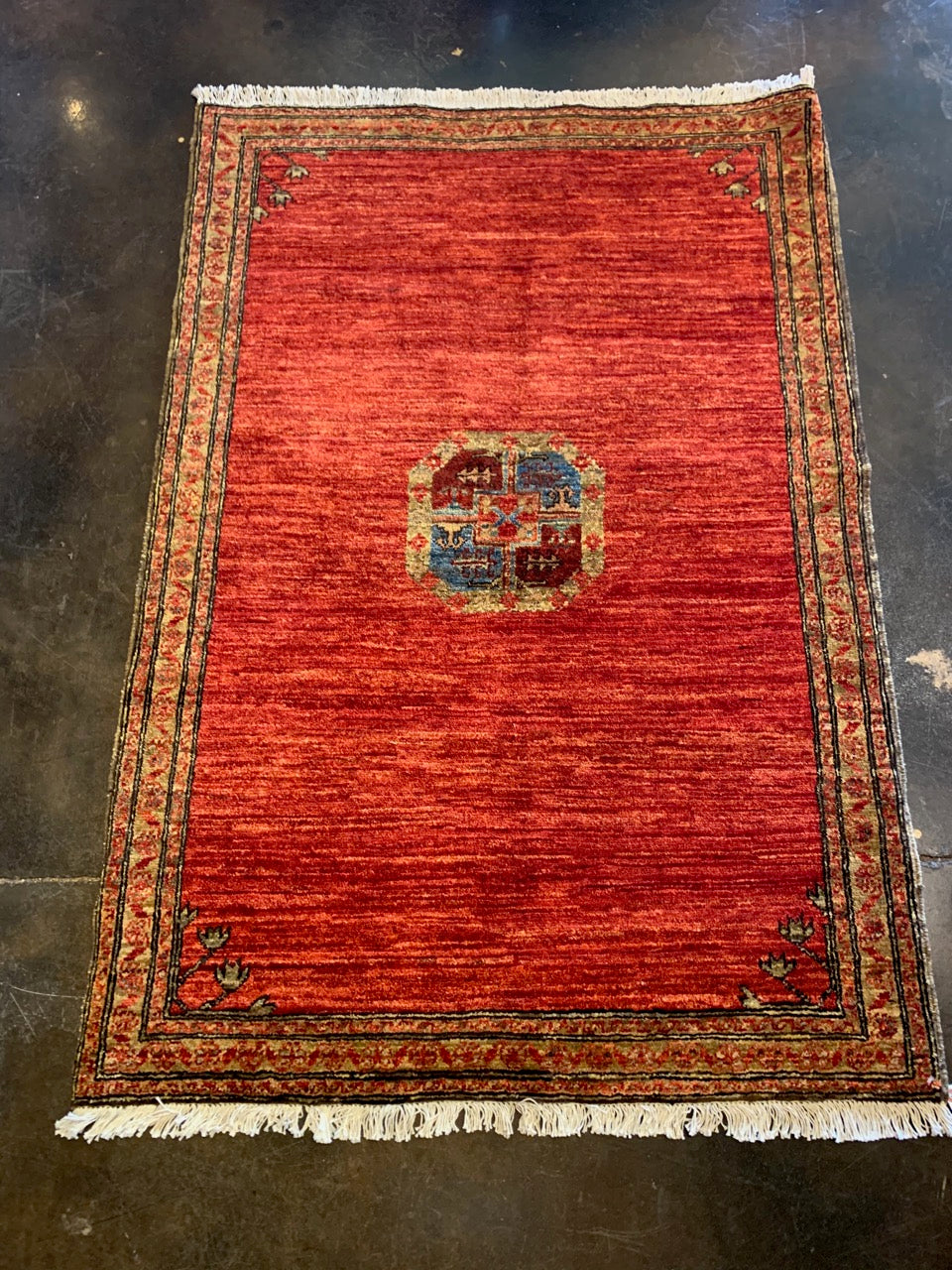 Handmade 4x6 wool rug