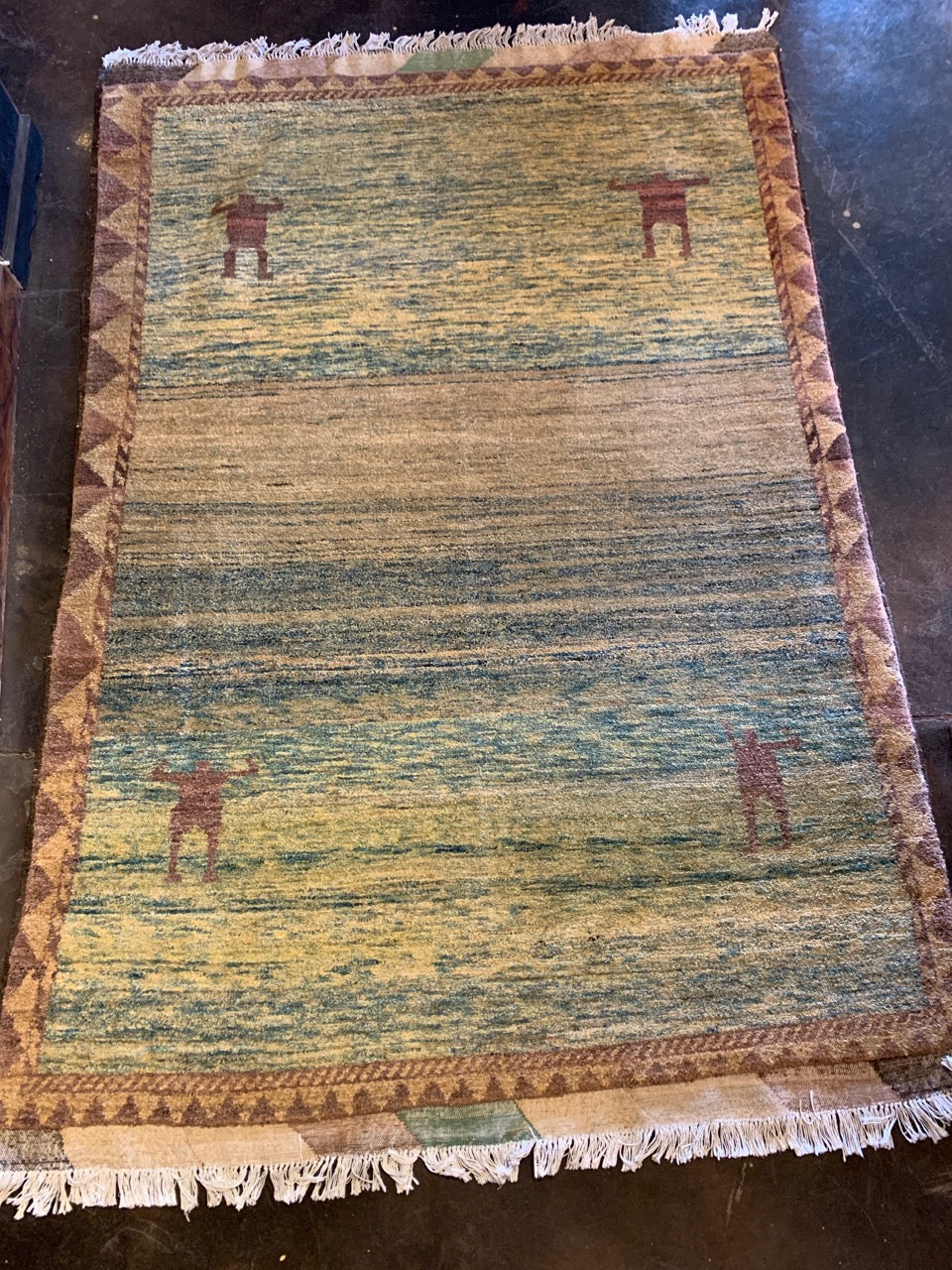 Handmade 4x6 wool rug
