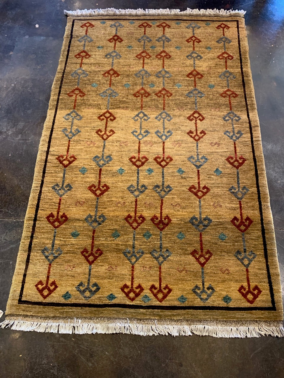 Handmade 4x6 wool rug