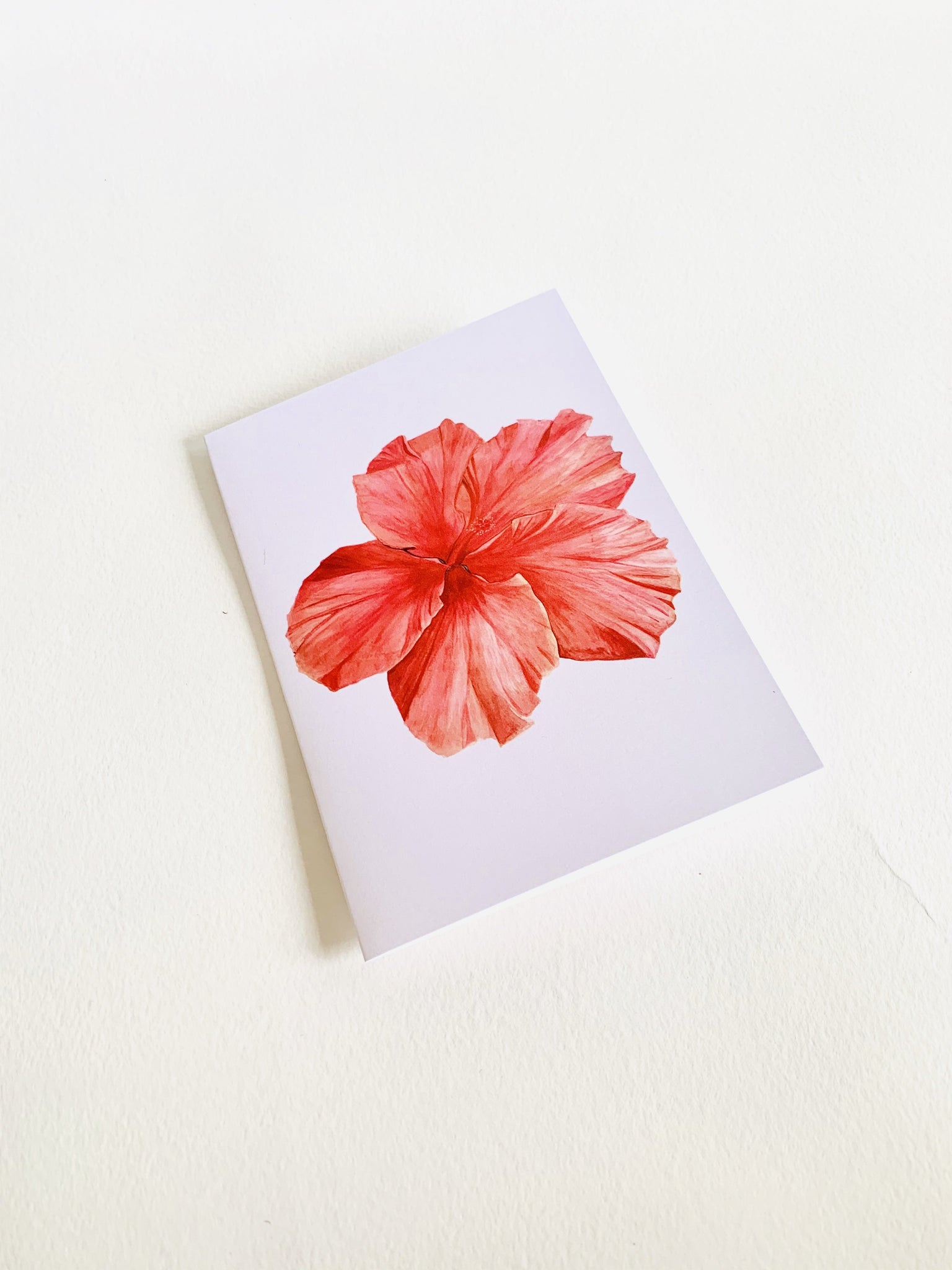 Pink Hibiscus Card