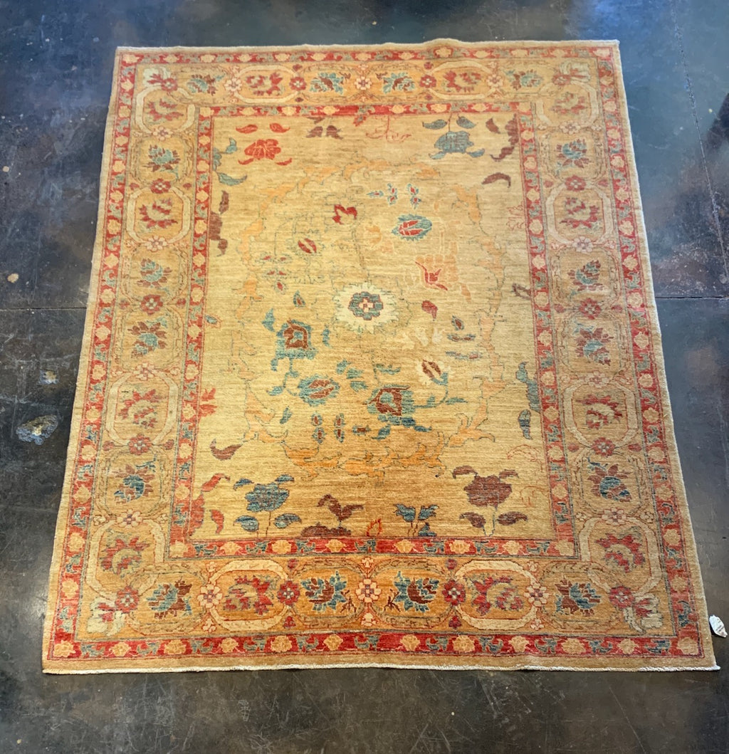 Handmade 5x7 wool rug