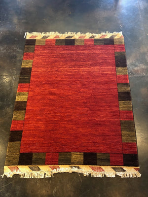 Handmade 5x7 wool rug