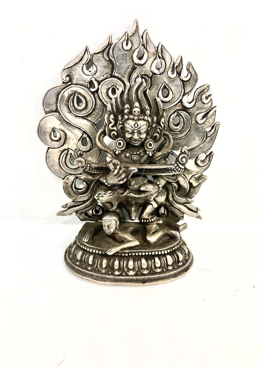 Silver Vajrapani Statue